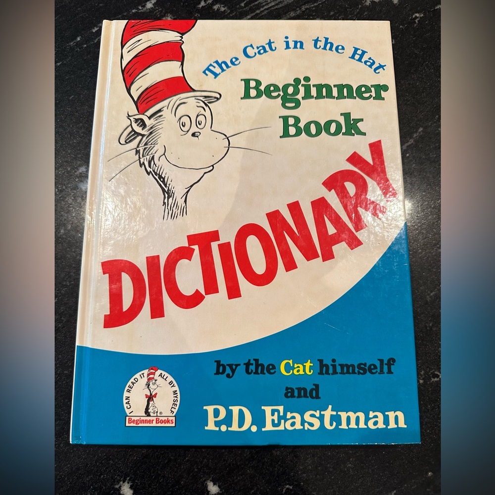 1stEdition/Collector 1964 Dr Seuss”The Cat in the Hat “Beginner Book,Dictionary”